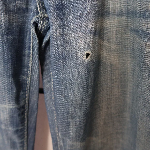 American Eagle Outfitters Boot Cut Jeans - Medium Blue Size 6 Short AE77 - Picture 5 of 14